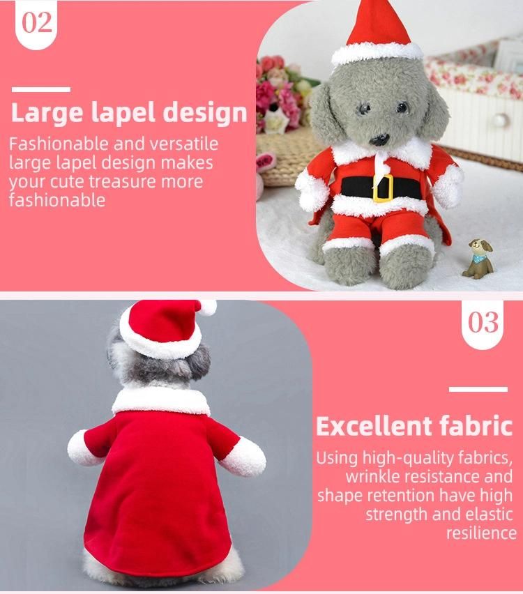 New Super Cute Pet Christmas Clothes Puppy Clothes Three-Dimensional Transforming Dogs Christmas Halloween Costumes
