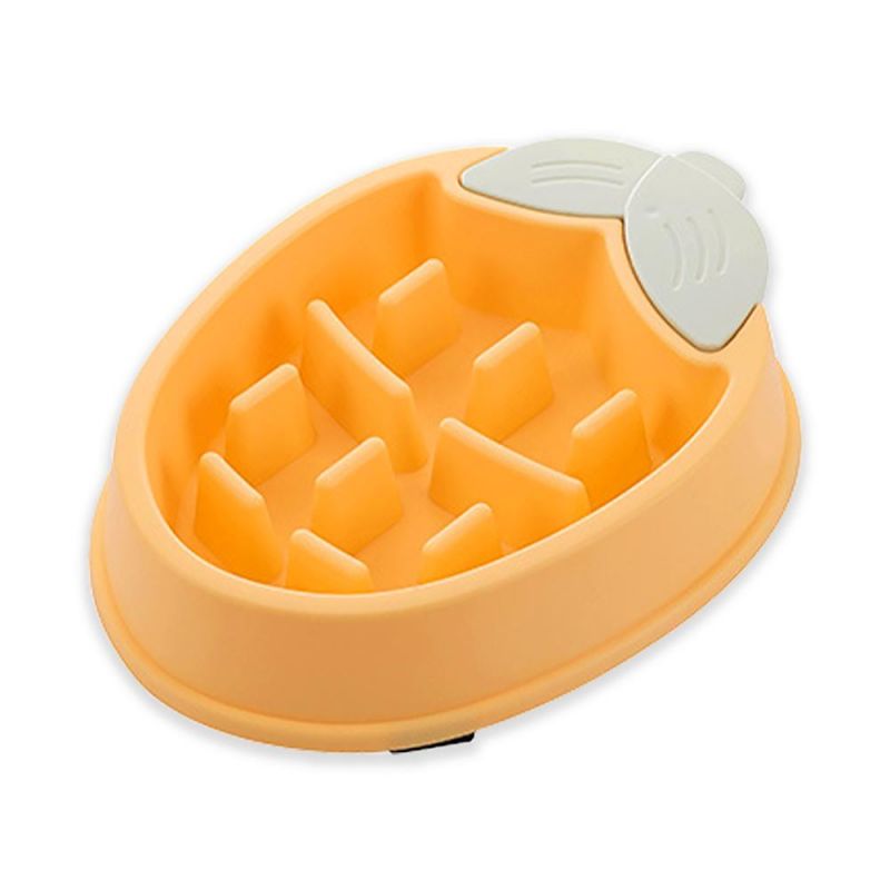 Plastic Pet Slow Food Bowls for Cats and Dogs