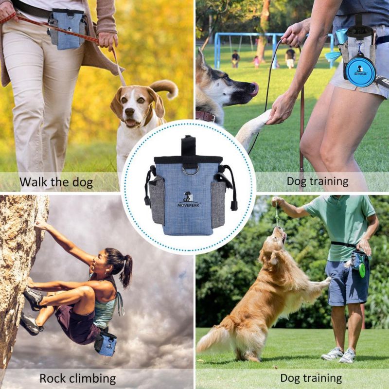 Portable Pet Dog Puppy Pouch Walking Food Treat Snack Training Pocket Waist Storage Bag for Outdoor Pet training Supplies Products