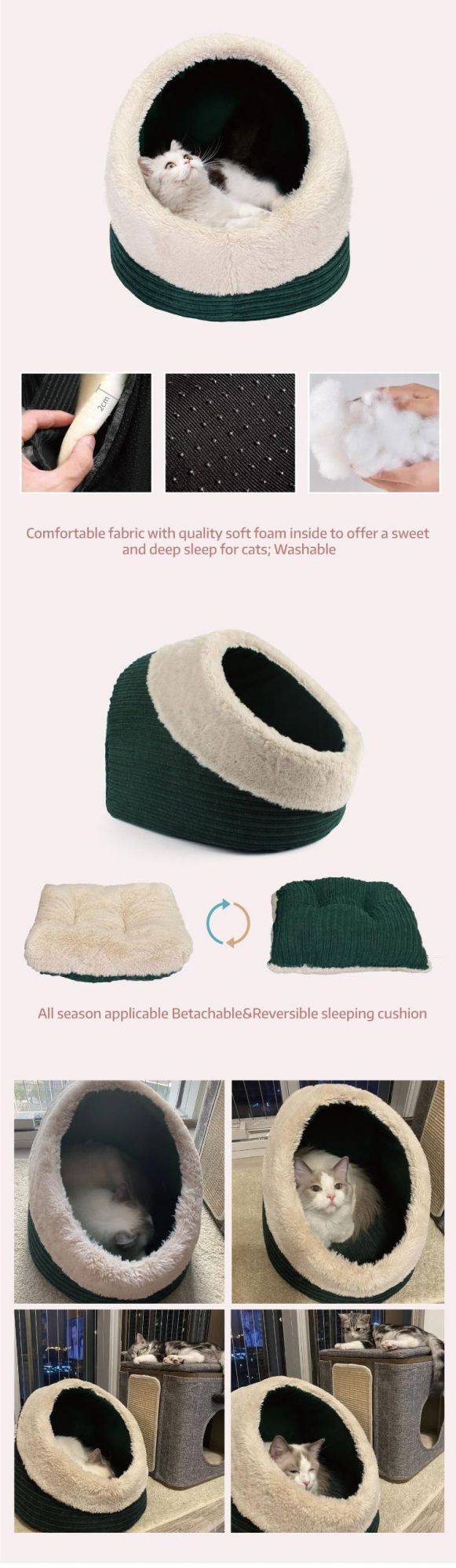 Three Piece Wholesale Warm Cat Nest