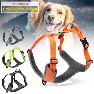 Reflective Soft Padded Light Green Outdoor Walking Front Dog Harness/Pet Toy/Dog Harness/Pet Accessory