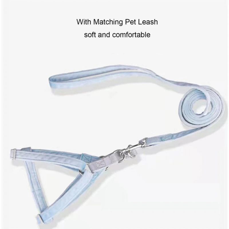 Adjustable Velvet Dog Harness No Pull Dog Harness