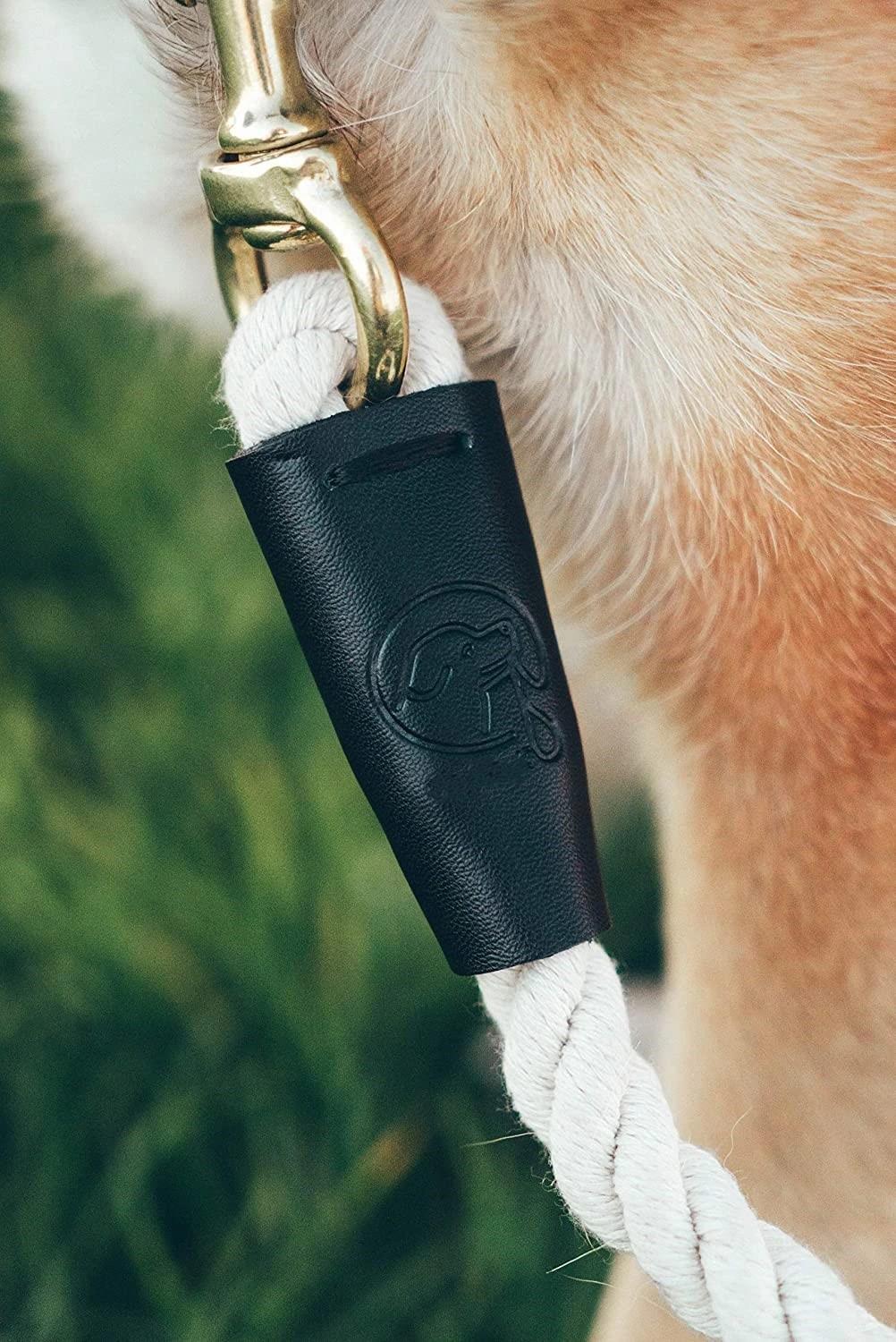 Braided Cotton Leads W/Strong Leather Finish for Small Medium and Large Breed Dogs