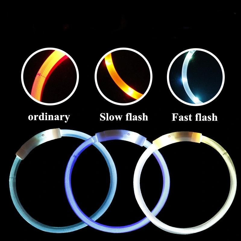 LED Dog Collar Anti-Lost Car Accident Avoid Collar for Dogs Puppies Luminous Pet Supplies