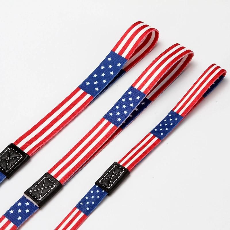 with Easy to Use Collar Hook Strong Durable Dog Training Leash, National Flag Style Custom Dog Leash//