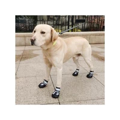 Luxury Designer Custom Reflective Anti-Slip Waterproof Rain Snow Boots Protect Feet Winter Pet Shoes for Dogs
