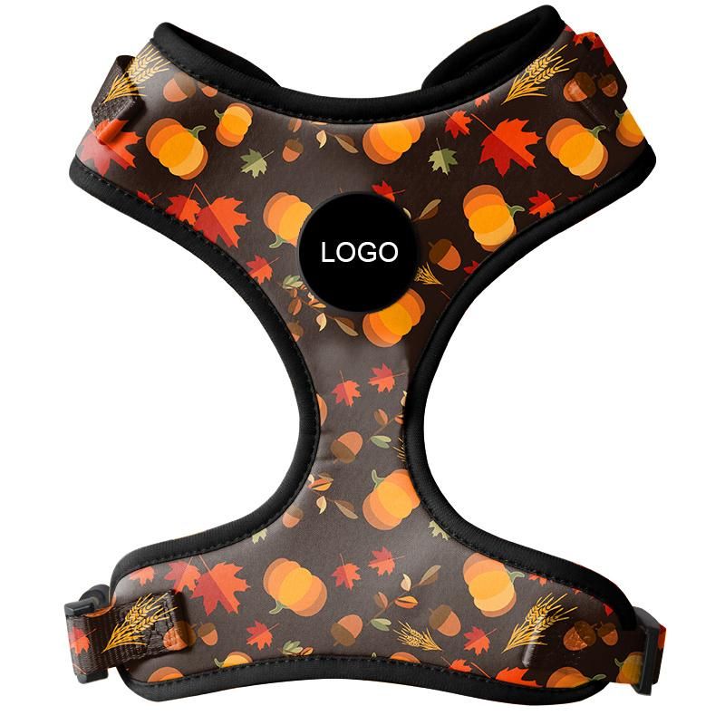 Factory Hot Sale Cute Maple Leaf Pumpkin Pet Chest Back, Pet Harness, Dog Product.