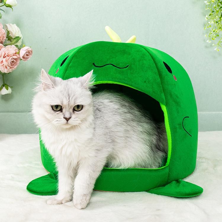 New Cute Dinosaur Mold Four Seasons Removable and Washable Cat Dog Bed a Lovely Round Pet House