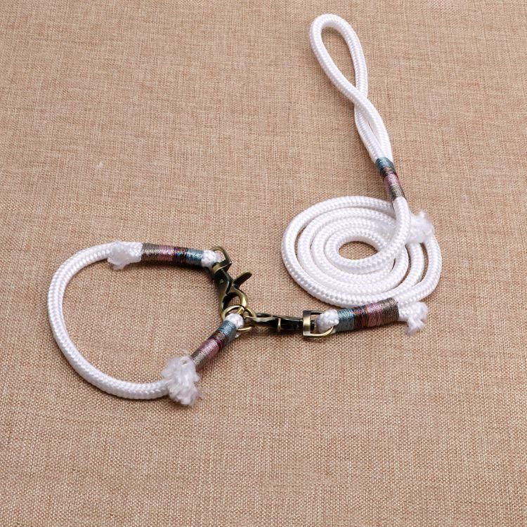 Bronze Sweep Color of The Metal Buckle Configuration Beige Polyester Dog Rope Leash