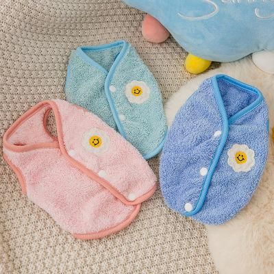 Pet Supply Wholesale Fluffy Waistcoat for Pet Dog Flannel Pajamas Leisure Wear Clothes Indoor