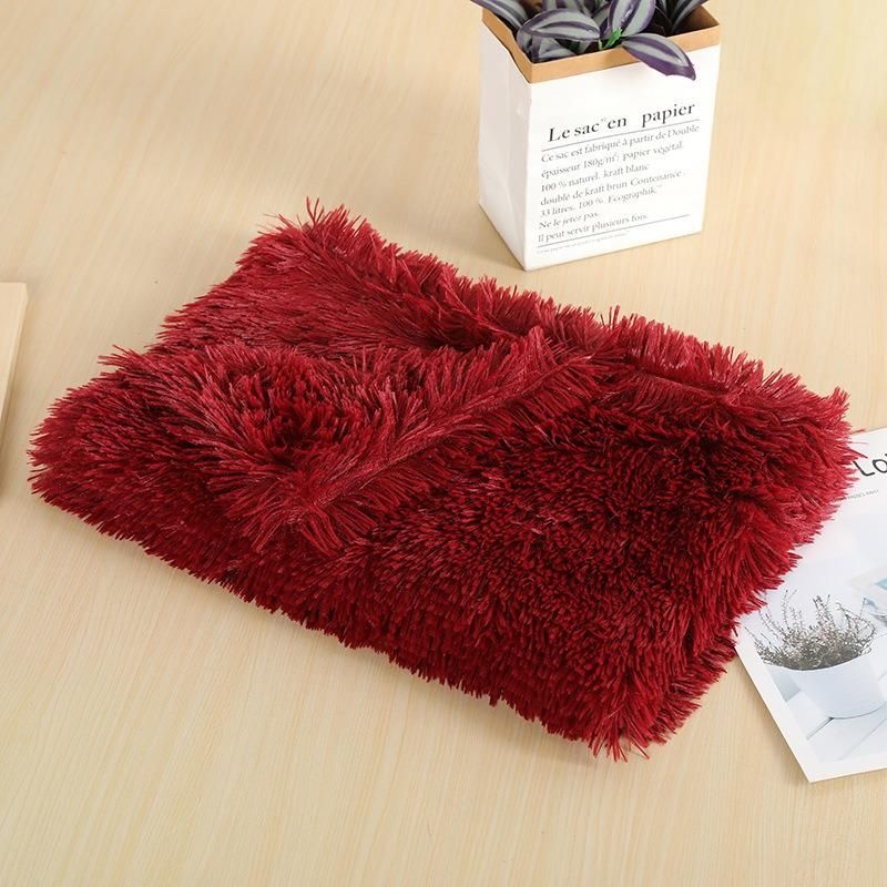 Wholesale Small Medium Large Dogs Cats Fluffy Plush Dog Blanket Pet Sleeping Mat Cushion Mattress Dog Blanket