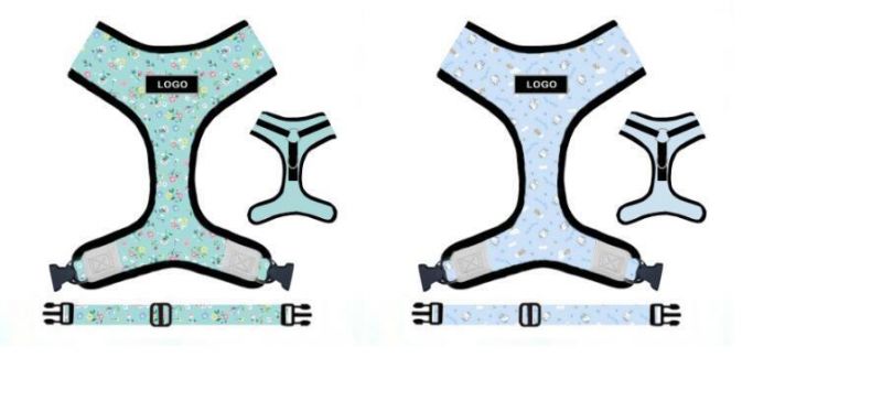 Amazon Best Selling Polyester Ribbon Dog Harness Set with Leash
