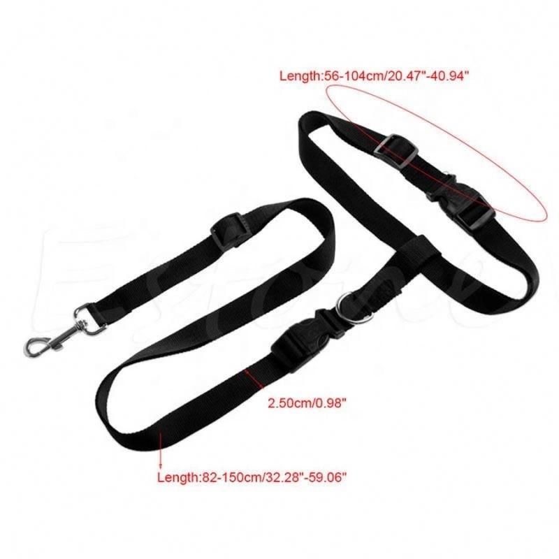 Pet Accessories Adjustable Hands Free Leash Dog Pet Lead Waist Belt for Jogging Walking Running