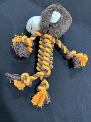 Monkey Head Pet Toys Dog Chew Toys Braid Rope Toys