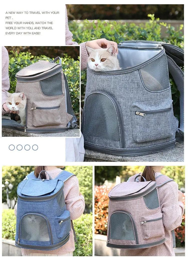 Customize OEM ODM Pet Travel Backpack Carrying Bag Carrier