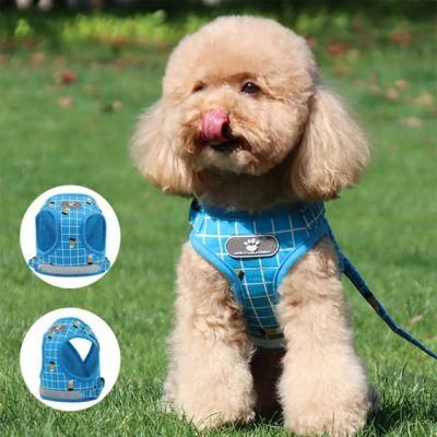 Pure Plaid Breathable Pet Harness Dog Vest