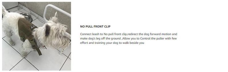 Adjustable K9 Military Dog Training Harness with Top Control Handle