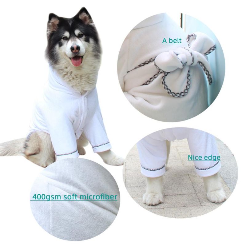 Super Absorbent Dry Quick Accessories Fast Soft Dog Cat Pet Bathrobe Towel Mokofuwa