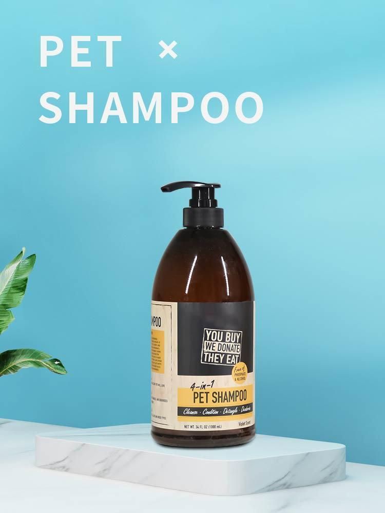 High Quality Convenient Pet Shampoo Bottle Add Coconut Oil Shampoo for Pets