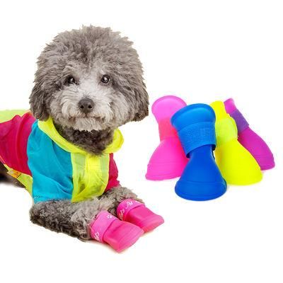 Manufacturer Pet Accessories Rubber Rugged Anti-Slip Waterproof Dog Boots Shoes