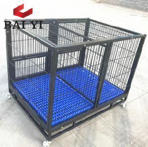 Square Tube Steel Handmade Dog Cage Trolley