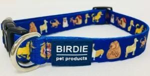 Dog Collar, Pet Collar, Cat Collar, Pattern Collar (Art: royal blue dogs)