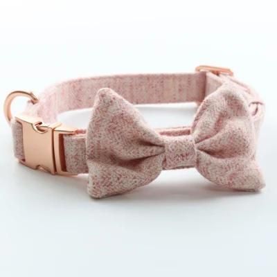 Personalized Soft Comfortable Adjustable Collars Bowtie for Small Medium Pet Dogs