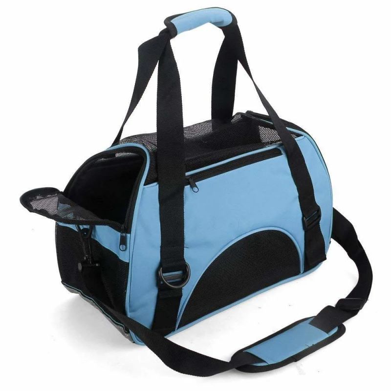 Dog Cat Travel Carrier Outdoor Tote for Pets Comfort Airline Approved Travel Soft Side Bag
