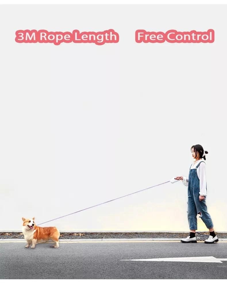 New Style Automatic Telescopic Traction Rope Tug Retractable Dog Leash Light up Leash