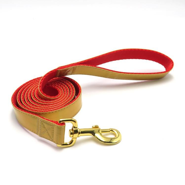 Innovative Padded Retractable PU Leather Pet Dog Leash