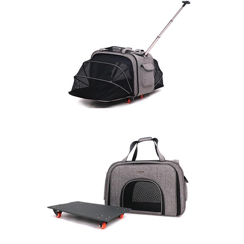 Folding Expandable Outdoor Pet Dog Cat Bag Multi-Purpose Luggage Backpack