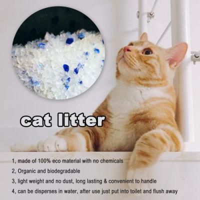 Sand Cat Products/Silica Gel Cat Litter/Crystal/Tofu/ Bentonite Dust Free Cat Litter with Colorful &amp; Fragrance