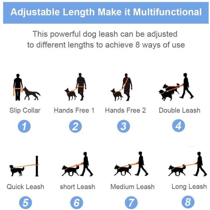 Multifunctional Lead Dog Leash with PVC Material