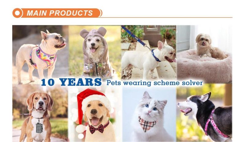 2022 Dog Harness Manufacturer Soft Neoprene Personalized Custom Adjustable Pet Dog Harness with Dog Leash Collar and Poop Bag Holder Bowtie