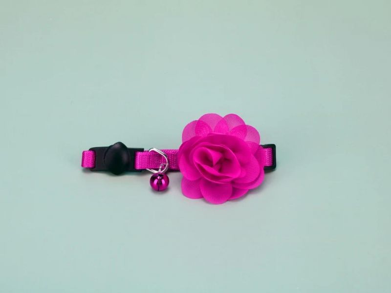 Fast Delivery of Floral Dog and Cat Collar with Bell