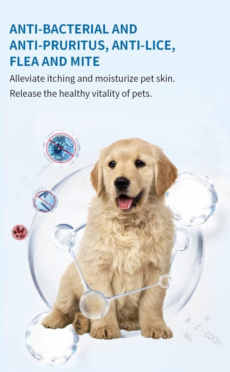 Custom Logo Organic Dog Shampoo Natural Anti Flea Gentle Cleaning Sensitive Pet Shampoo