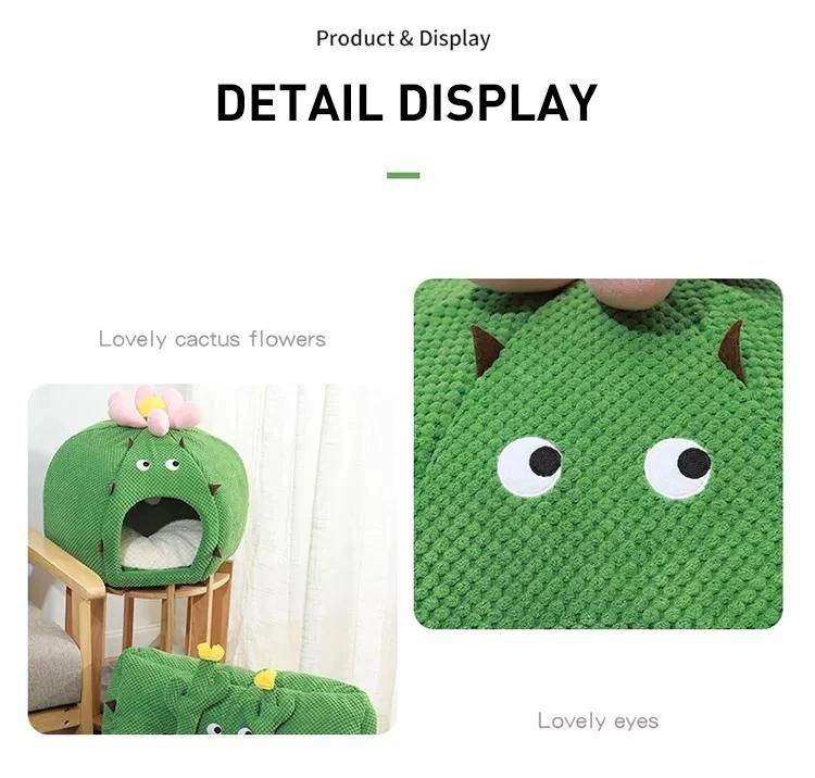 Wholesale High Quality Cactus Pet Nest Cat Bed