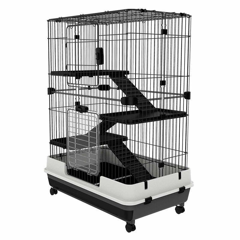 Cadiz 4-Level Indoor Small Animal Cage with Wheels