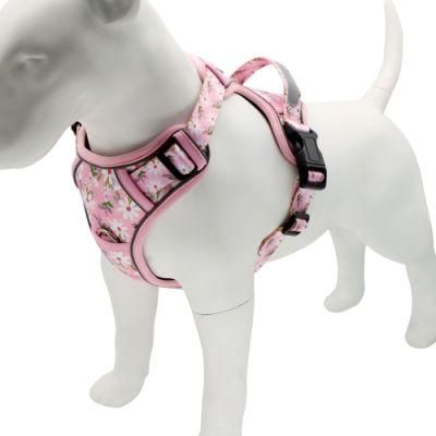 Fashion Pet Clothes Wholesale Dog Harness with Strong Reflective Handle