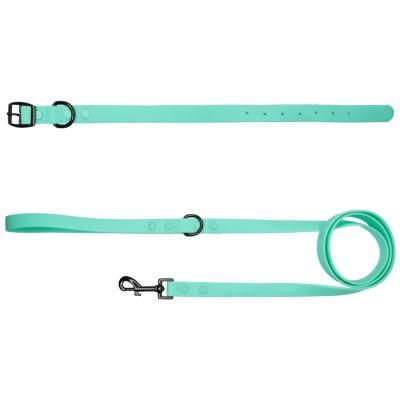 Custom PU PVC Rubber Pet Dog Collar Dog Leash Set