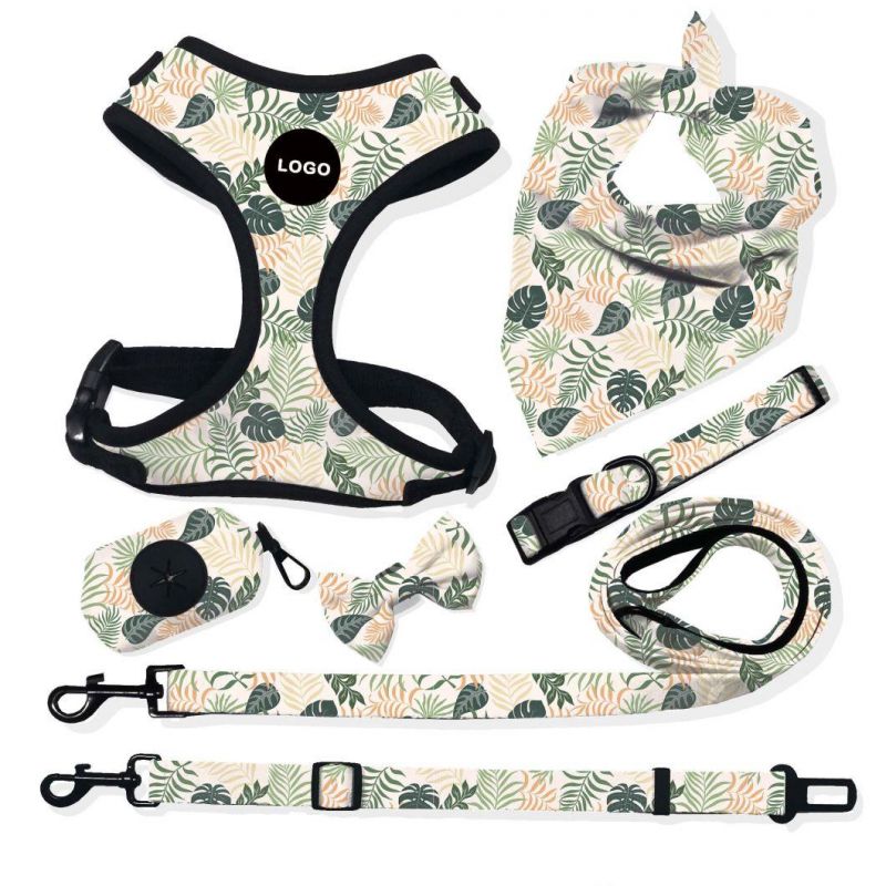 Reversible Dog Harness New Popular Reflective Dog Set Custom Printed Mesh Neoprene Vest Super Soft Comfortable Breathable