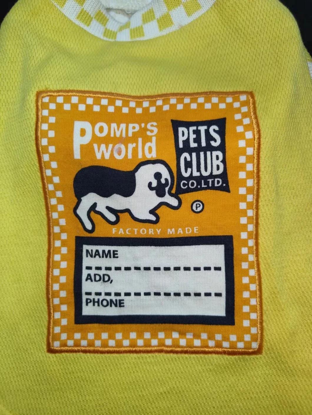 Pets Club Fashion Designer Dog Clothes Wholesale Pet Accessories Dog Clothes