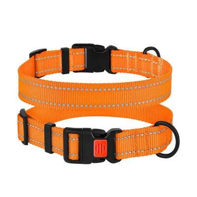 Reflective Durable Buckle Soft Adjustable Safety Nylon Collars