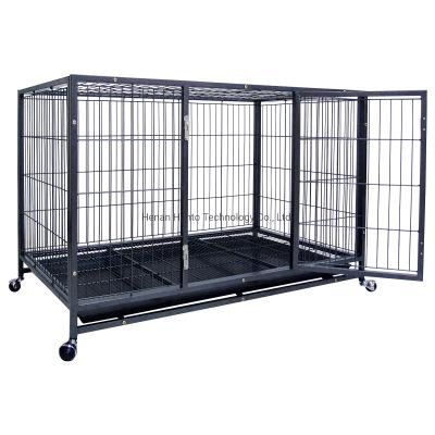 Hot Sale in America Black Color Iron Dog Metal Cage Pet House Animal Kennel
