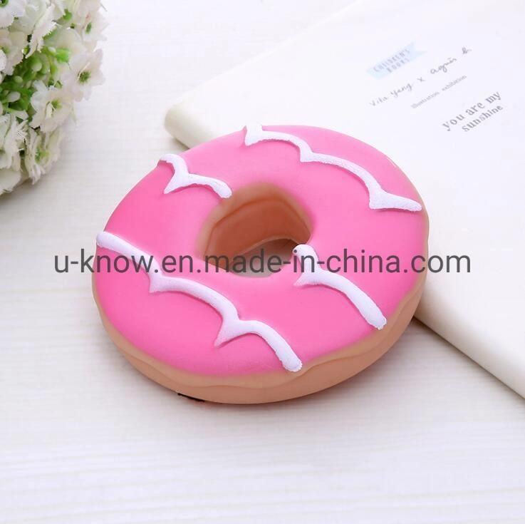 Vinyl Toys Pet Toy Donut Cookies Squeaker Toy Vinyl