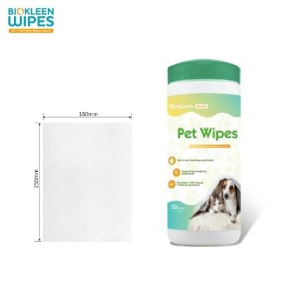 Biokleen OEM Custom Pet Wipes Natural Pet Grooming Wipes Shampo Pet Eye Wipes Organic