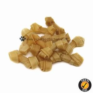 Natural Rawhide Knotted Bone Dog Chew Pet Treats