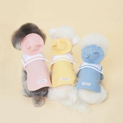 Wholesale Pet Cosplay Sailor Clothing Navy Tailored Shirt Lovely Dogs Clothes