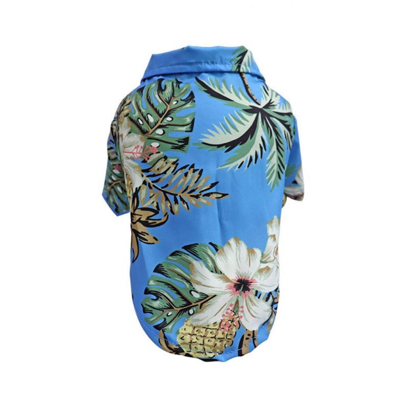 Dog Hawaiian Shirt Pet Shirts Puppy T-Shirts Beach Cool Clothes