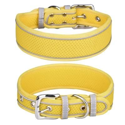 Dog Collar Breathable Mesh Pet Collar with Adjustable Buckle
